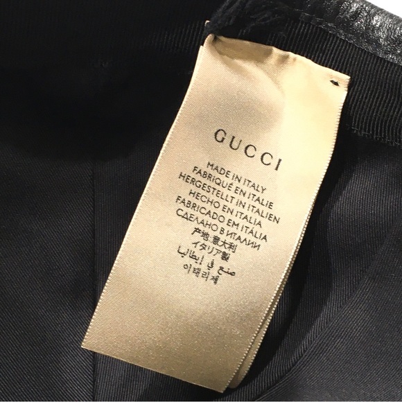 GUCCI JEREMI GUCCISSIMA BASEBALL CAP HAT -SIZE M -ROYAL BLUE / BLACK -NWT - Picture 10 of 11